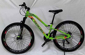 Велосипед підлітковий спортивний 26 дюймів, рама 13" CORSO Mercury MR-26156 (3*7s) зелений