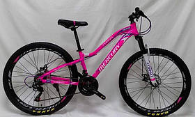 Велосипед підлітковий спортивний 26 дюймів, рама 13" CORSO Mercury MR-26356 (3*7s) малиновий