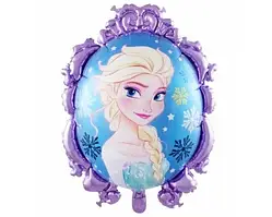 Фольгована куля Дзеркало Ельза Крижане серце 65 см