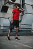 Комплект Nike КЕПКА + поло червоний та шорти + Барсетка, фото 2