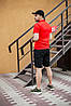 Комплект Nike КЕПКА + поло червоний та шорти + Барсетка, фото 5