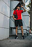 Комплект Nike КЕПКА + поло червоний та шорти + Барсетка, фото 6