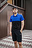 Комплект Nike КЕПКА + поло Електрик-чорний та шорти + Барсетка, фото 3