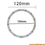 Ангельські очі для авто на мотоцикл бмв ваз гольф ланос сенс ауді шевроле шкода форд опель хонда рено мазда тойота УАЗ 120 червоні, фото 3