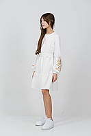 Вишита сукня для дівчинки MiChell Колоски білий