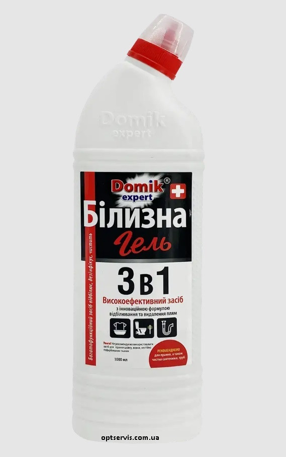 Бiлизна-гель Domik Expert 3 в 1 1000 мл