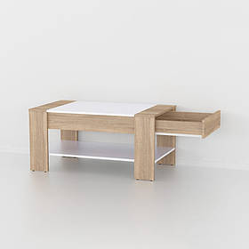 Кавовий столик у вітальню з ящиком для зберігання речей, прямокутний журнальний столик у кімнату з ЛДСП