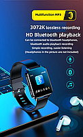 MP3 плеєр диктофон Benjie A80 HI FI Bluetooth 5.2 Hi-Fi 16Gb English version, фото 5