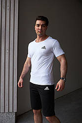 Комплект Adidas футболка біла + шорти