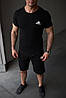 Комплект Adidas футболка чорна + шорти, фото 4