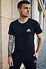 Комплект Adidas футболка чорна + шорти, фото 8