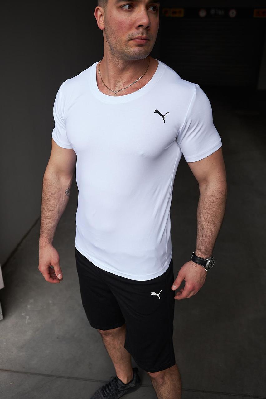 Комплект Puma футболка біла + шорти