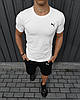 Комплект Puma футболка біла + шорти, фото 5