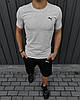 Комплект Puma футболка сіра + шорти, фото 5