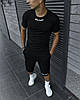 Комплект Palm Angels футболка чорна + шорти, фото 5