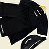Комплект Palm Angels чорна футболка + шорти + бананка, фото 5
