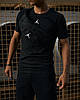 Комплект Jordan футболка чорна + шорти + бананка, фото 2