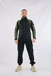 Костюм чоловічий Intruder: куртка soft shell light "iForce" хакі + штани "Hope" чорні