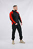 Костюм чоловічий Intruder: куртка soft shell light "iForce" червона + штани "Hope" чорні, фото 4