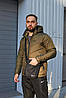 Комплект чоловічий Nike: куртка хакі + штани чорні. БАРСЕТКА У ПОДАРУНОК!, фото 2