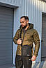 Комплект чоловічий Nike: куртка хакі + штани чорні. БАРСЕТКА У ПОДАРУНОК!, фото 4