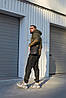 Комплект чоловічий Nike: куртка хакі + штани чорні. БАРСЕТКА У ПОДАРУНОК!, фото 6