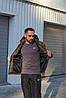 Комплект чоловічий Nike: куртка хакі + штани чорні. БАРСЕТКА У ПОДАРУНОК!, фото 7