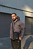 Комплект чоловічий Nike: куртка сіра + штани чорні. БАРСЕТКА У ПОДАРУНОК!, фото 2