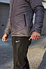 Комплект чоловічий Nike: куртка сіра + штани чорні. БАРСЕТКА У ПОДАРУНОК!, фото 8
