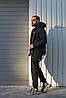 Комплект чоловічий Nike: куртка + штани чорний. БАРСЕТКА У ПОДАРУНОК!, фото 5