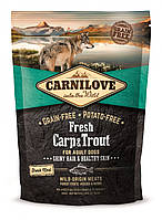 Сухой корм Carnilove Fresh Hair & Healthy Skin для взрослых собак с карпом и форелью 1.5 кг (НФ-00000032)