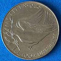 Монета Ватикана 100 лір 1975 р.