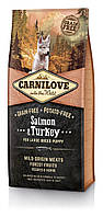 Сухой корм для щенков крупных пород Carnilove Salmon & Turkey Large Breed Puppy 12 кг