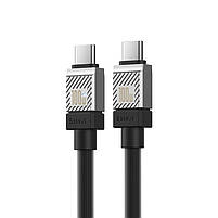 Кабель Baseus CoolPlay Series Fast Charging Cable Type-C to Type-C 100W (CAKW000201) 1m Black, фото 3