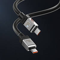 Кабель Baseus CoolPlay Series Fast Charging Cable Type-C to Type-C 100W (CAKW000201) 1m Black, фото 6