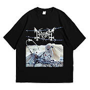 Футболка з принтом Mayhem Grand Declaration Of War S Чорний