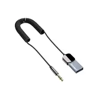Bluetooth 5.0 аудіоприймач AUX адаптер 3.5-мм трансмітер Essager 45-120 см
