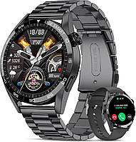 Смарт часы LIGE BLACK STEEL фитнес браслет IPS1,3" умные часы с Bluetooth 5.0