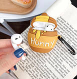 Чохол для AirPods 2/1 series - Баночка з медом (Hunny 3D), силіконовий, фото 5