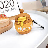 Чохол для AirPods 2/1 series - Баночка з медом (Hunny 3D), силіконовий, фото 6