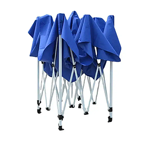 Розсувний шатер 3*4,5 м посилений, білий каркас, Синій, фото 3