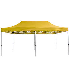 Розсувний шатер 3*4,5 м посилений, білий каркас, Жовтий, фото 3