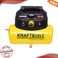 Безоливний компресор 6 л 8 барів 1.1 кВт/1.5 к.с. Kraft & Dele KD1415