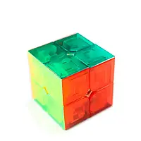 Кубик рубика 2х2 YuPo YJ прозрачный