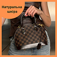 Женская сумка Louis Vuitton Alma натуральная кожа с красной подкладкой