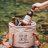 Складное ведро для кемпинга 20 л Бежевый Хіт продажу!