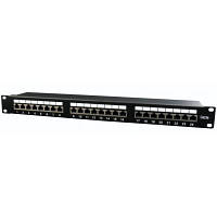 Патч-панель 19" 24xRJ-45 FTP cat.5е, 1U, тип 110 Cablexpert (NPP-C524-002)