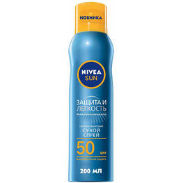 Засіб проти засмаги Nivea Sun спрей Захист і легкість SPF 50 200 мл (4005900699534)