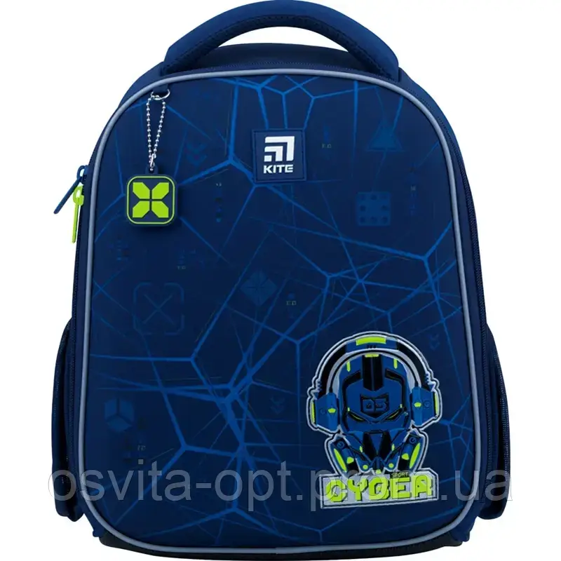 Ранець каркасний "Kite" Education Cyber 1від.,2карм. №K22-555S-5