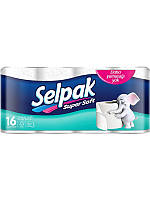 Туалетний папір Selpak Білий 3 шари 16 рулонів (8690530134546)